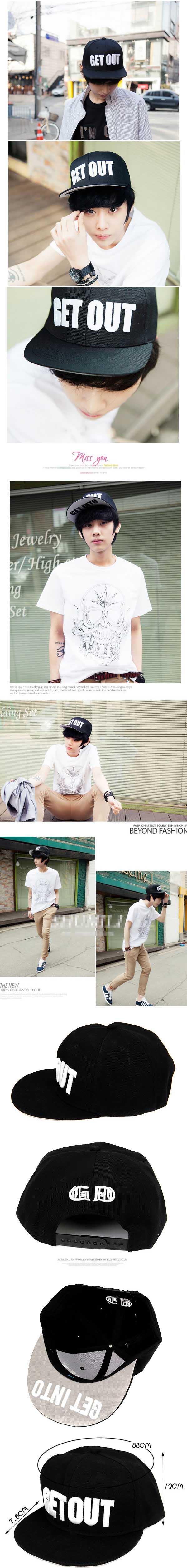 jual topi pria model baseball dengan tulisan get out , trend fashion pria korea , temukan koleksi lain topi baseball pria terbaru hanya di store.oakaianfashionpria.com