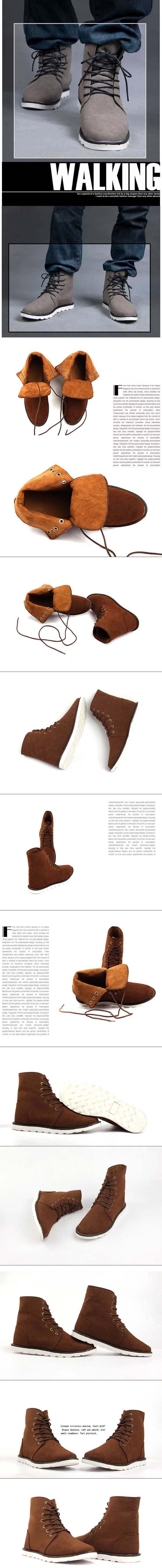 jual sepatu boot pria model terbaru dengan bahan kulit sintetis import